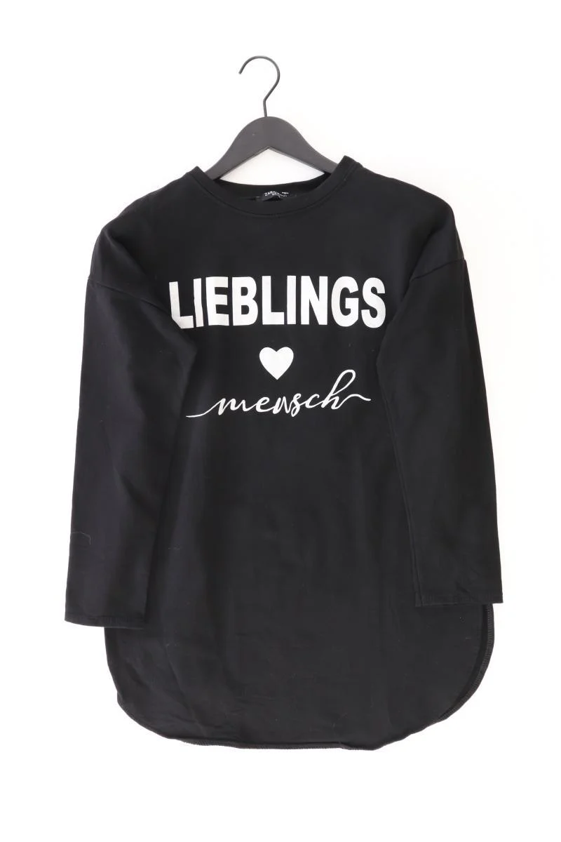 Zabaione Langarmpullover Gr. S schwarz aus Baumwolle