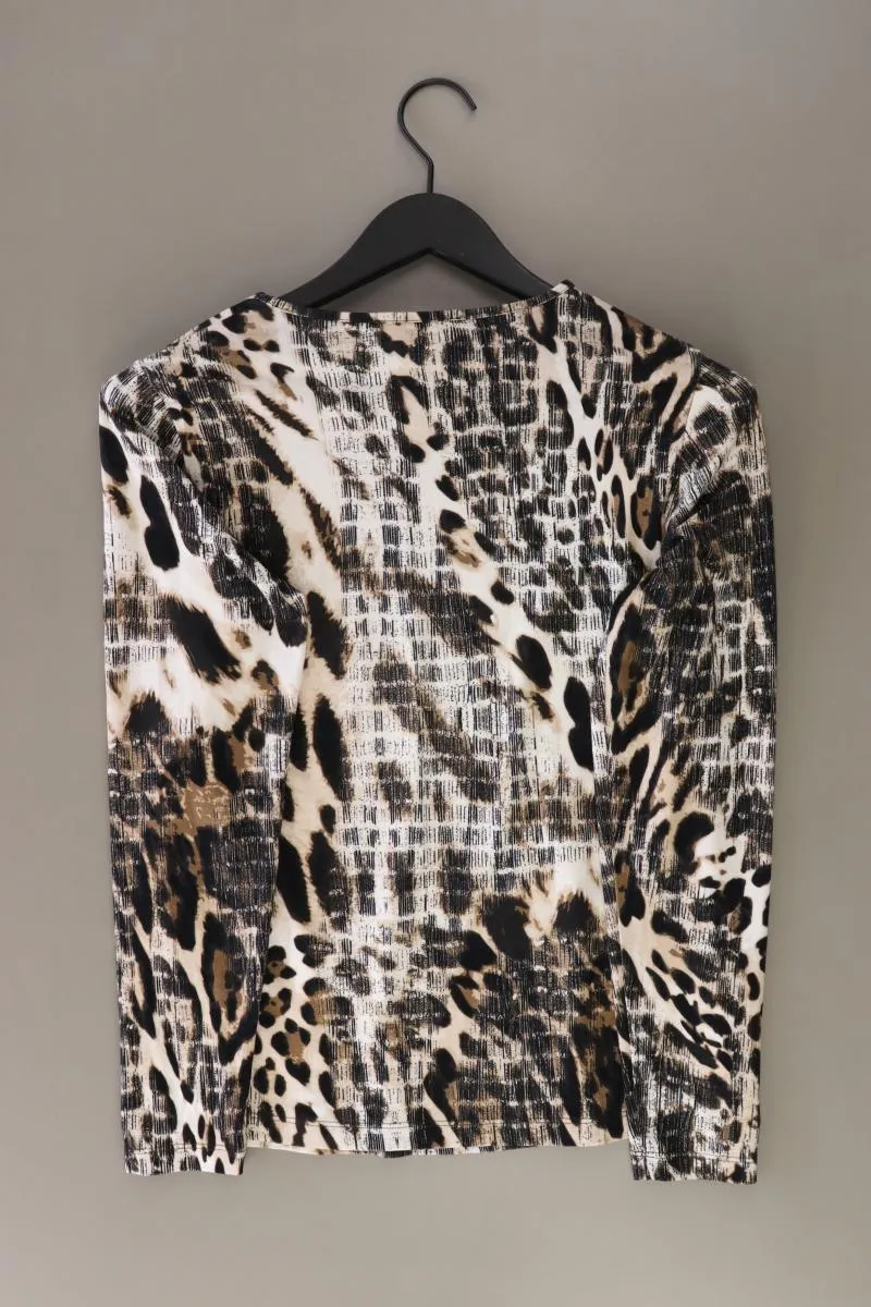 Pfeffinger Longsleeve-Shirt Gr. 34 Langarm mit Pailletten braun aus Viskose