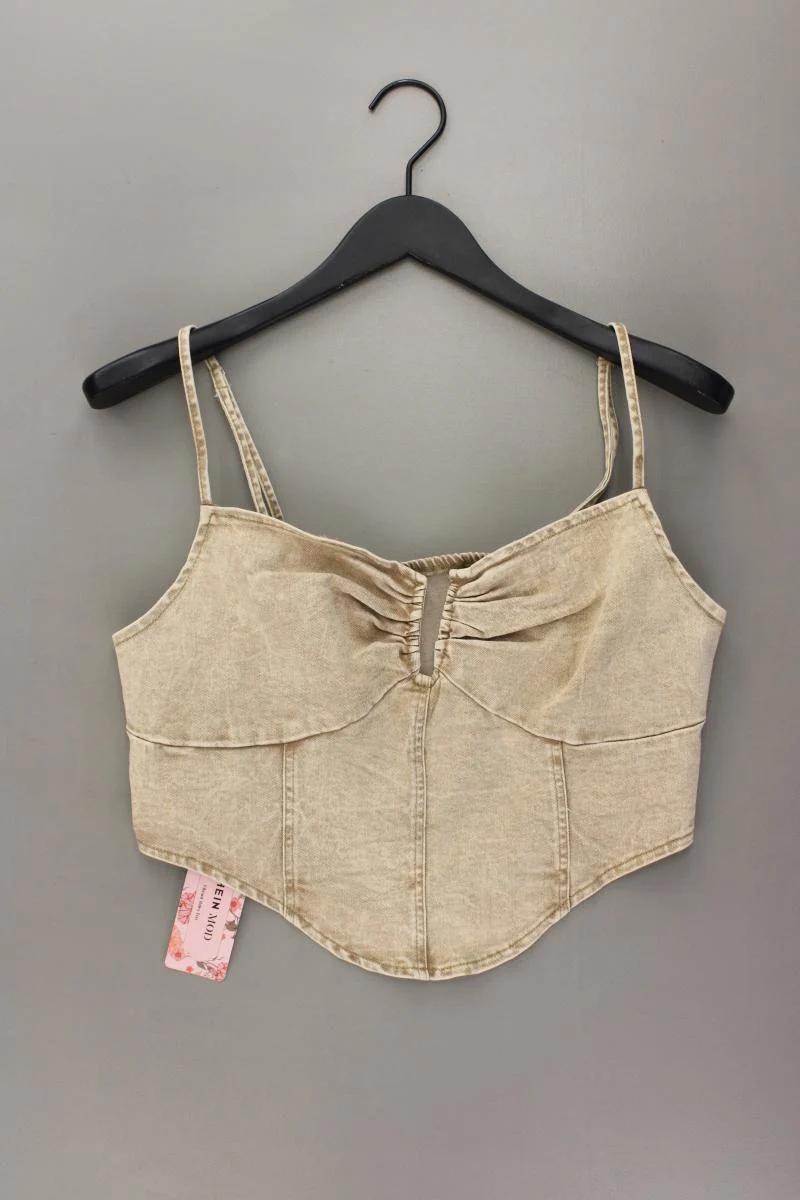 Shein Crop Top Gr. XL neu mit Etikett creme aus Baumwolle