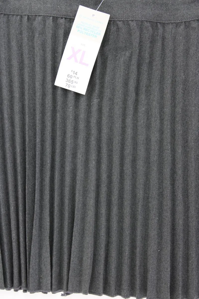 Primark Minirock Gr. XL neu mit Etikett grau aus Polyester
