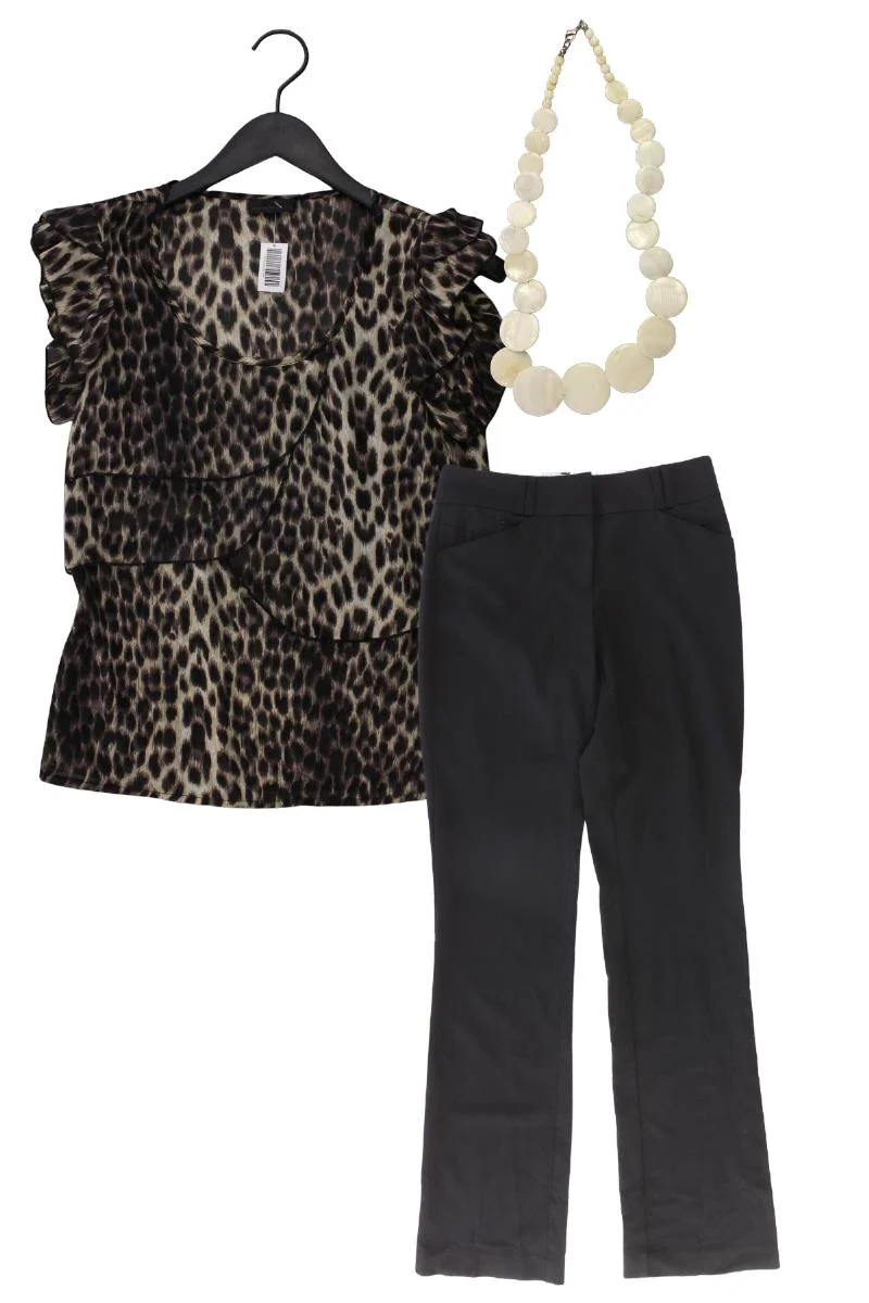 Second Hand Outfit Größe XS mit Vero Moda Chiffonbluse in Gr. XS und Schmuck