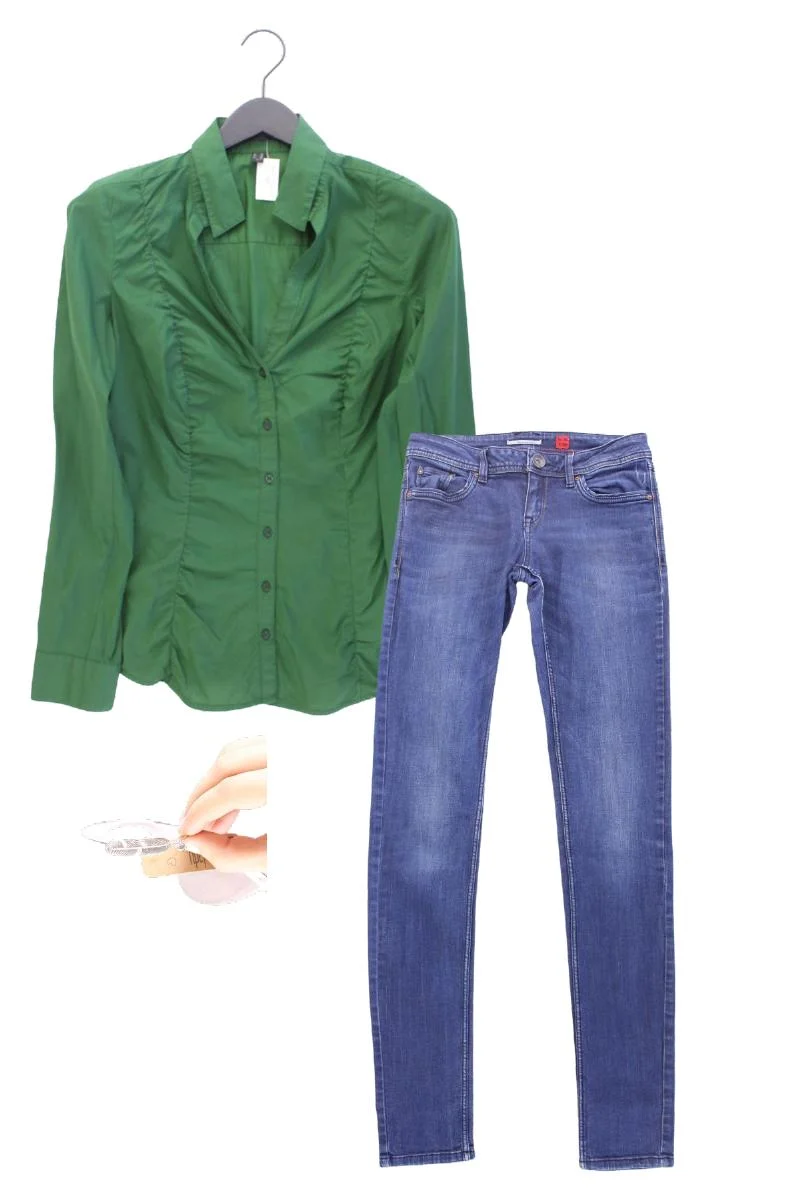 Second Hand Outfit Größe M mit Esprit Collection Langarmbluse in Gr. 40