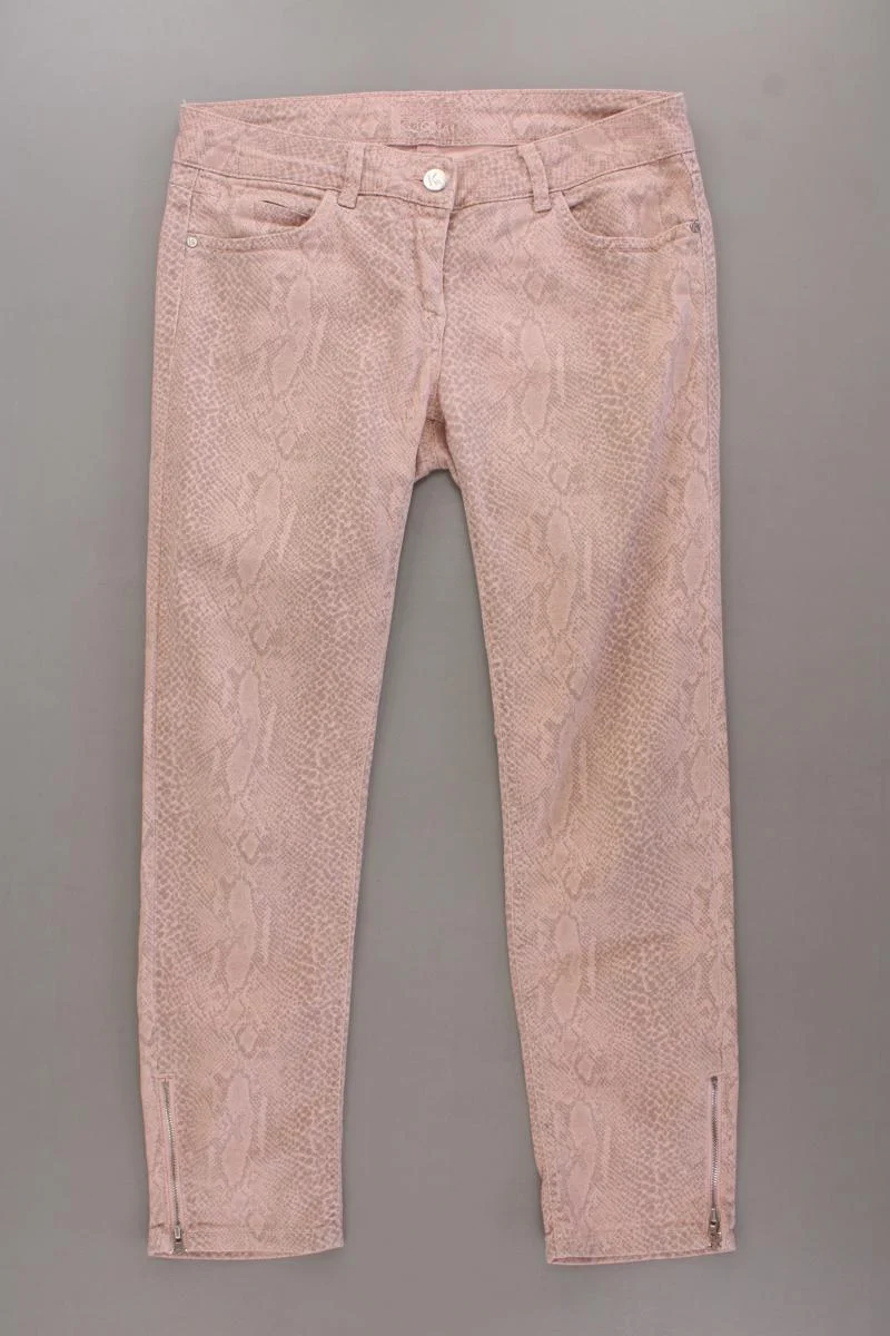 Kookai 7/8 Hose Gr. 36 mit Tierdruck rosa aus Baumwolle