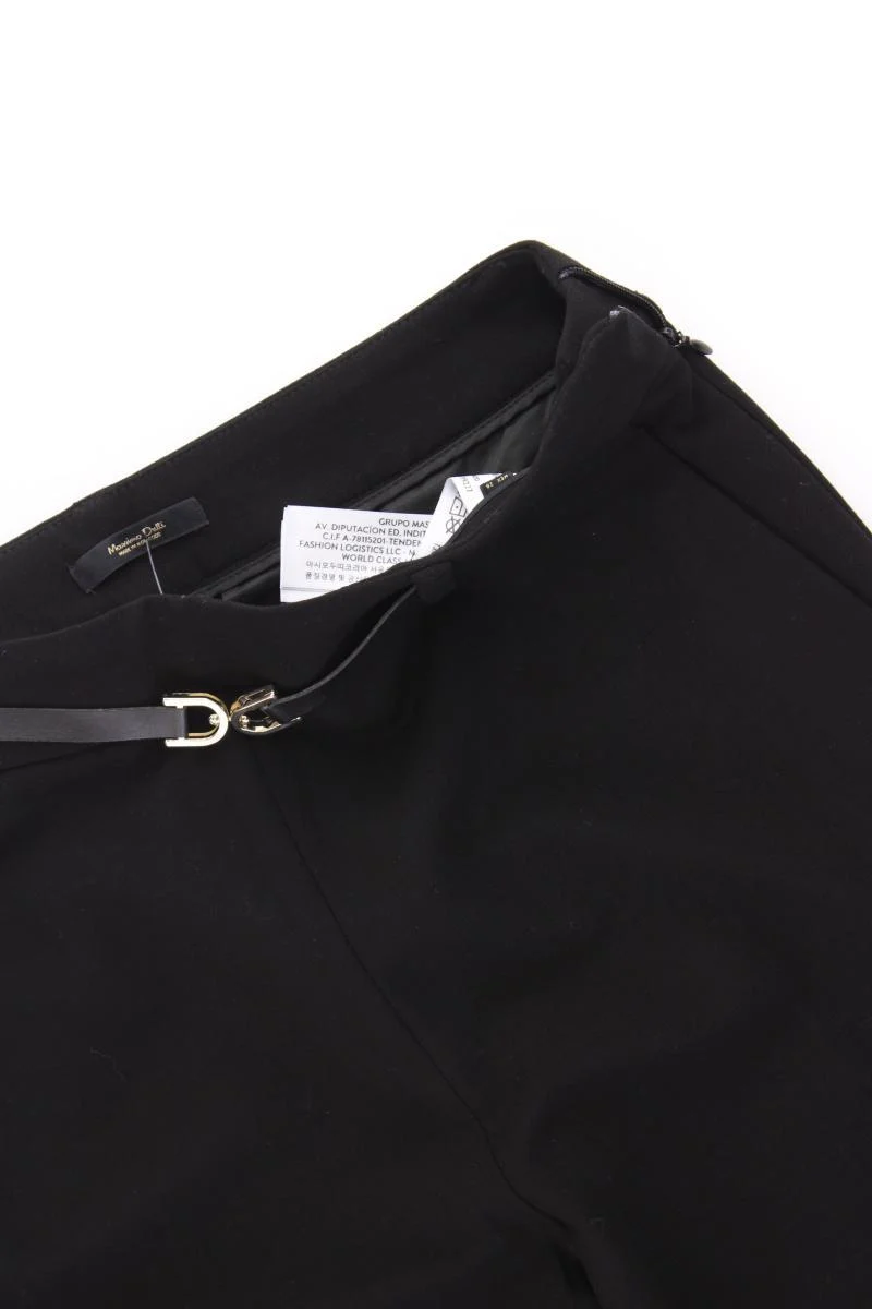 Massimo Dutti Stoffhose mit Wolle Gr. 38 neu mit Etikett schwarz aus Viskose