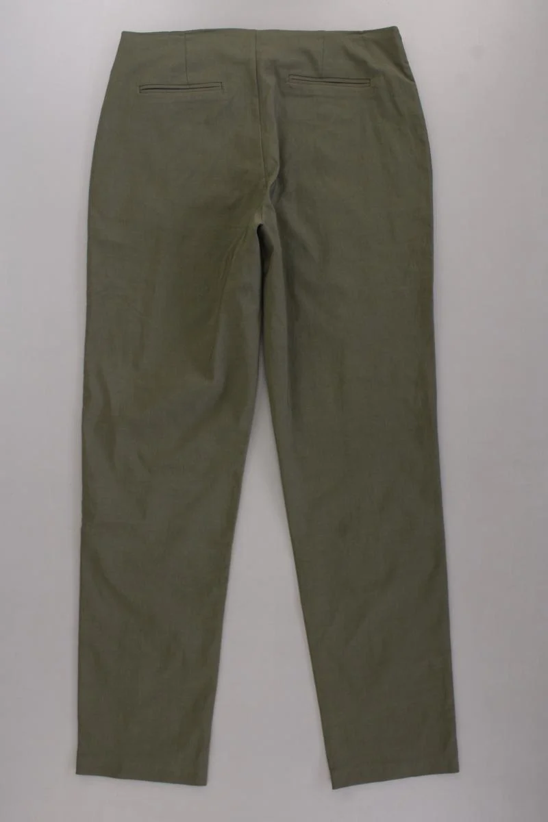 sheego Stretchhose Gr. 40 neuwertig olivgrün aus Viskose