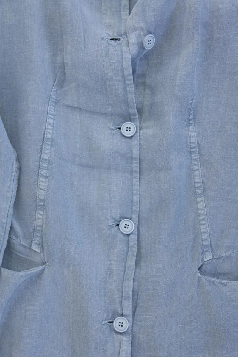 Tandem Classic Jacke Gr. 42 blau aus Leinen