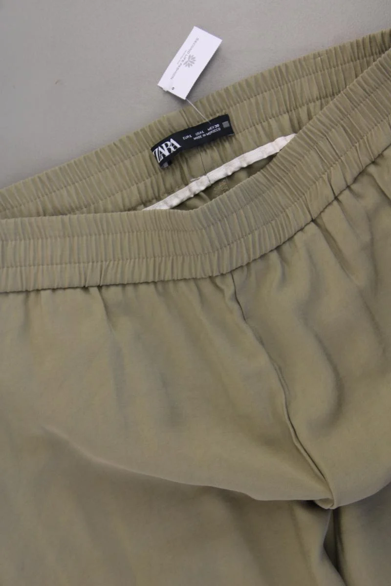 Zara Stretchhose Gr. L olivgrün aus Viskose