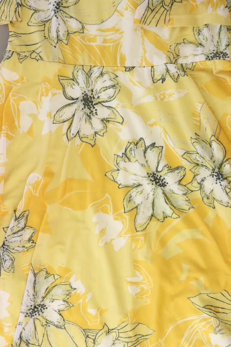 amy by AMY VERMONT Kurzarmkleid Gr. 42 mit Blumenmuster gelb aus Polyester