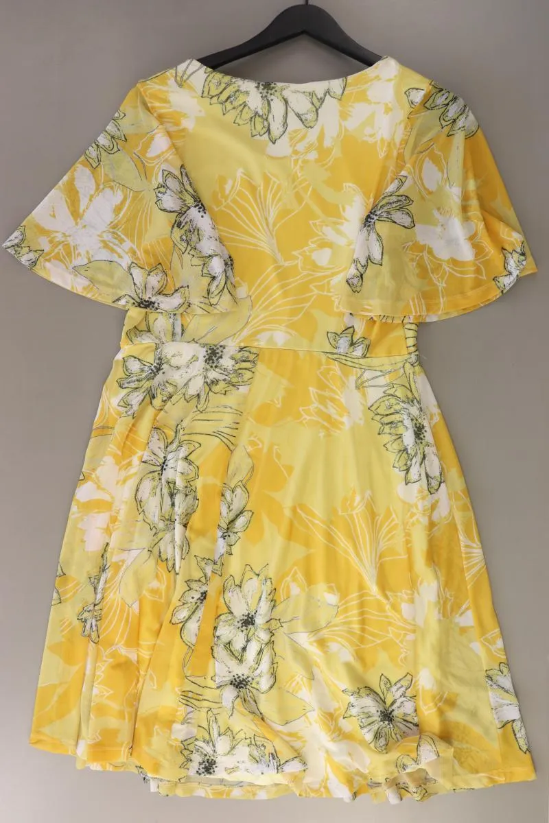 amy by AMY VERMONT Kurzarmkleid Gr. 42 mit Blumenmuster gelb aus Polyester