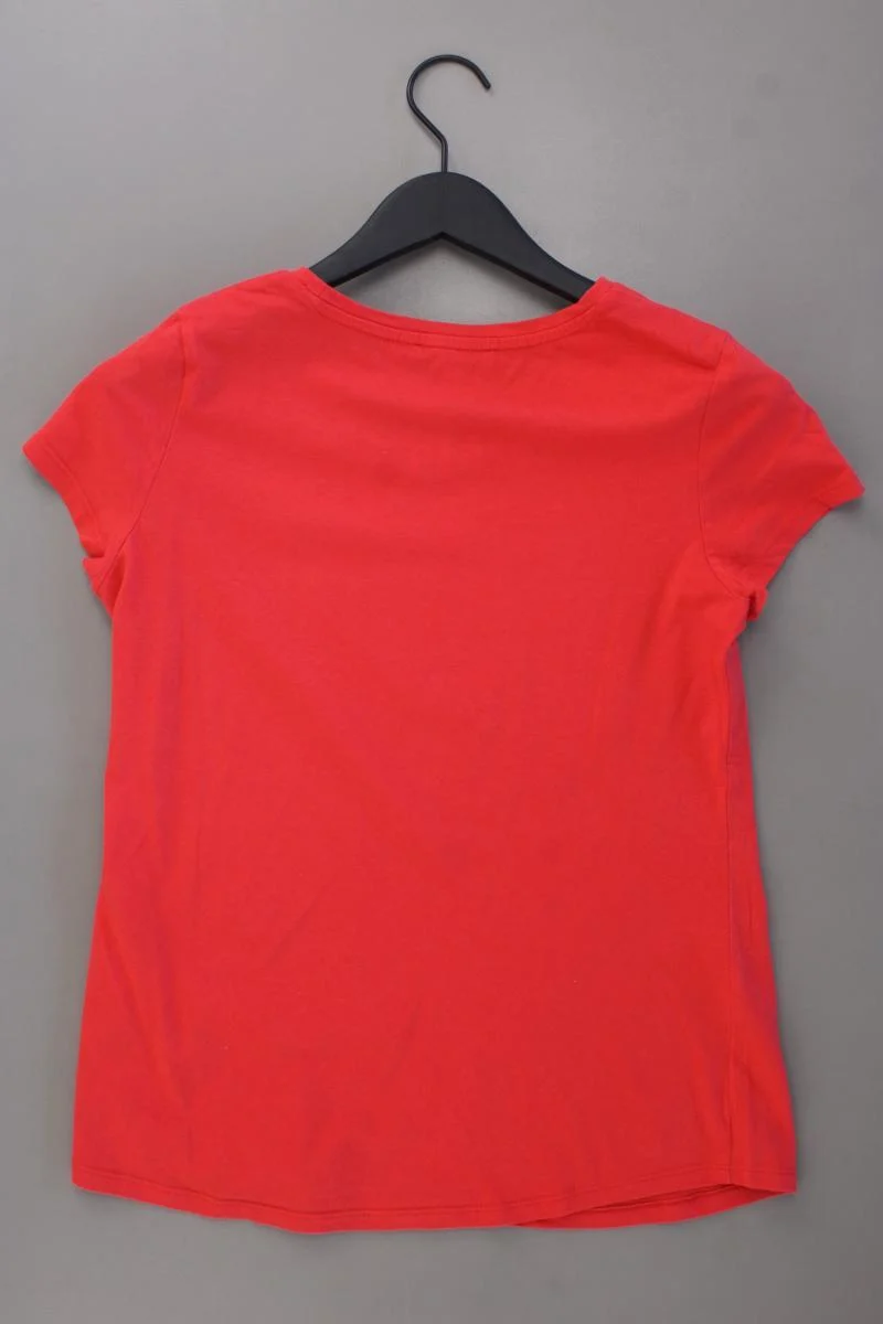 Tom Tailor (Denim) Printshirt Gr. S Kurzarm rot aus Baumwolle