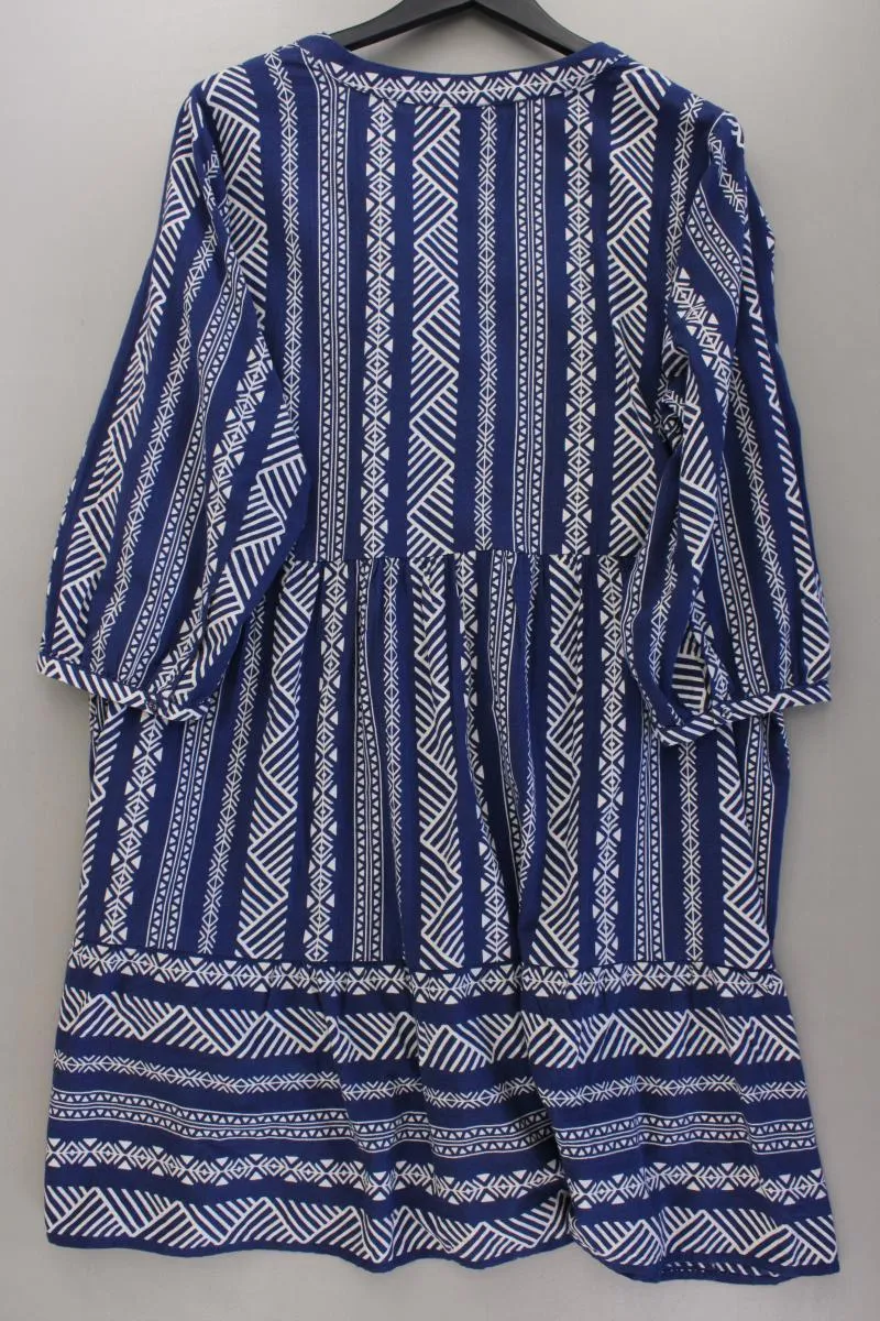 Zizzi Midikleid Gr. 48 3/4 Ärmel blau