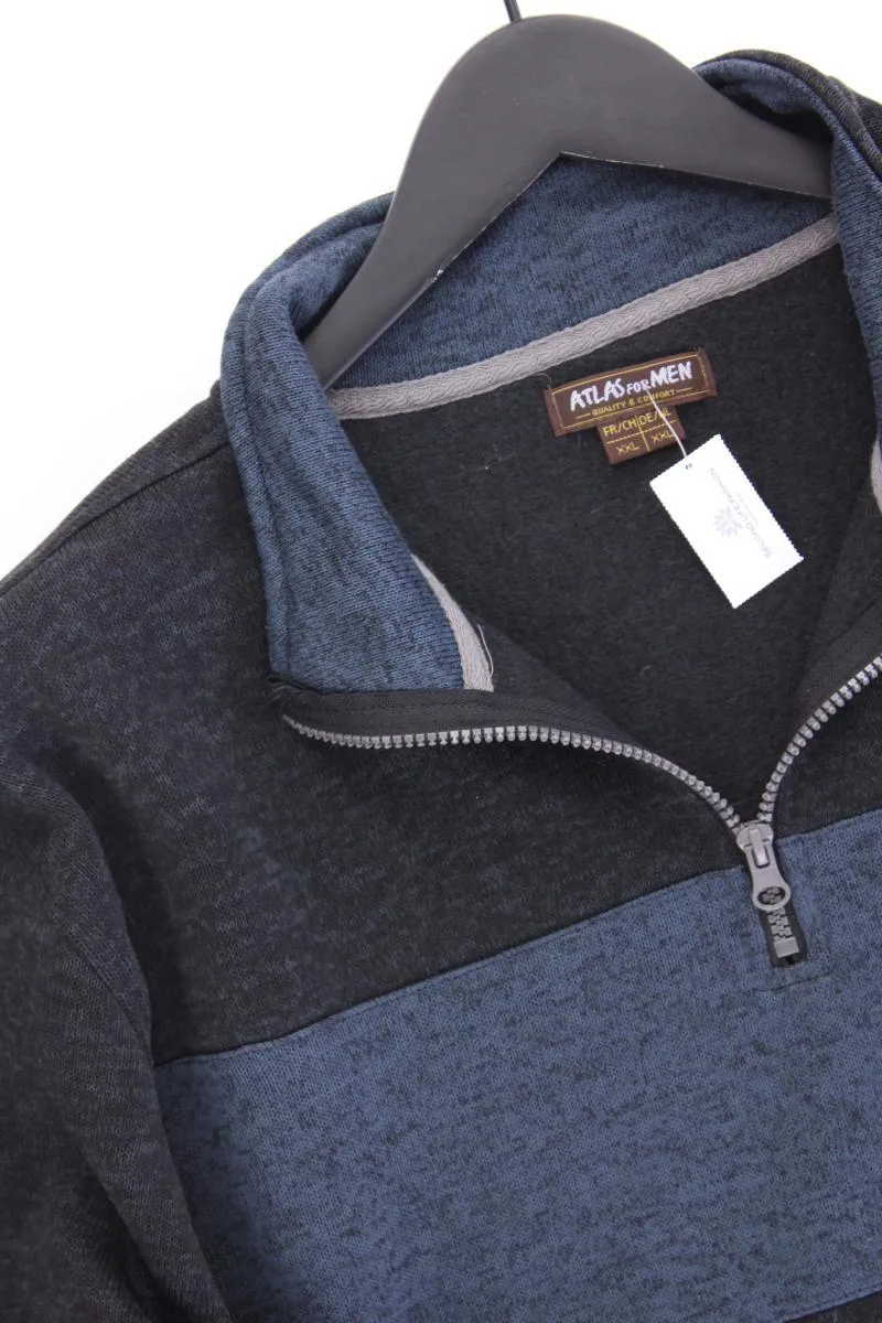 Atlas For Men Pullover für Herren Gr. XXL neuwertig grau aus Polyester