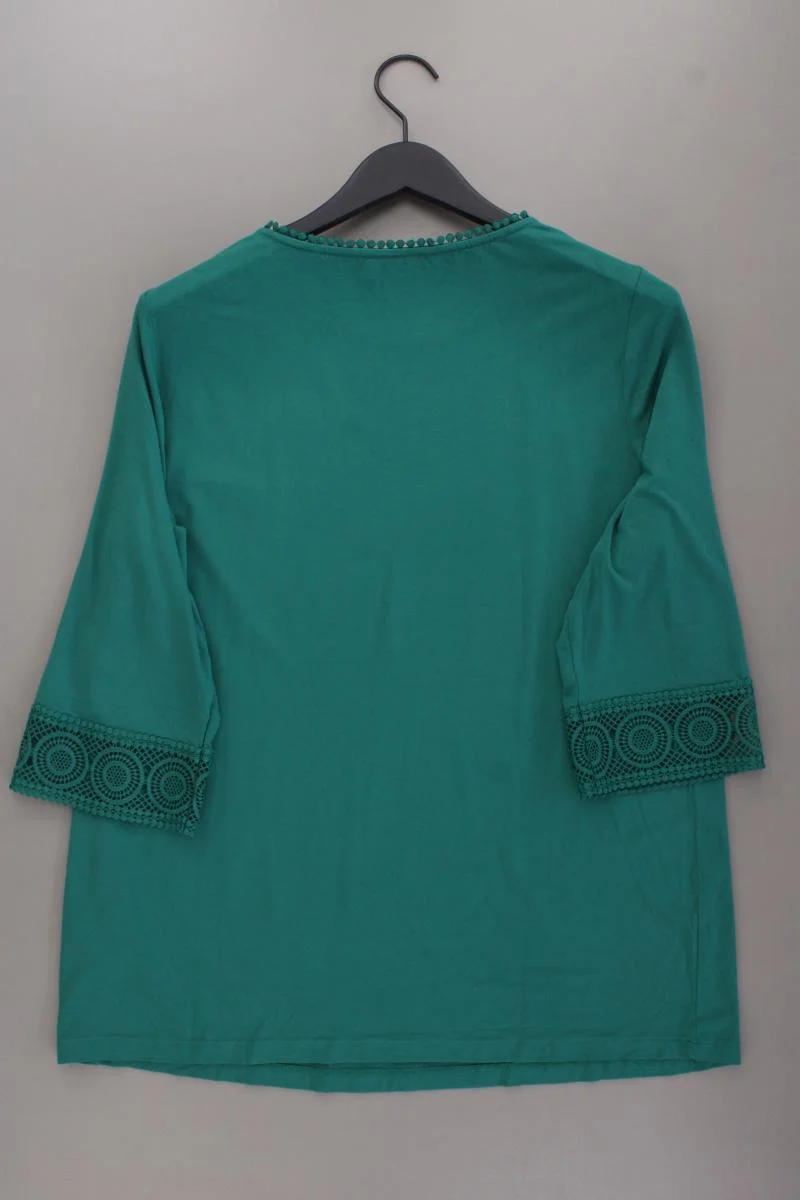 Création L. Shirt Gr. 48 neuwertig 3/4 Ärmel grün aus Viskose