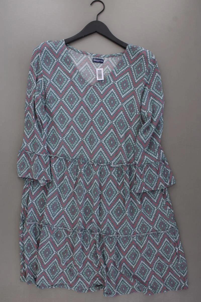 Seasons Sommerkleid Gr. S/M geometrisches Muster neuwertig Langarm blau