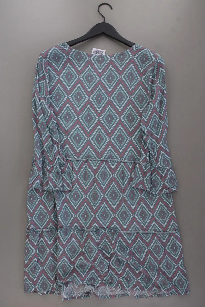 Seasons Sommerkleid Gr. S/M geometrisches Muster neuwertig Langarm blau