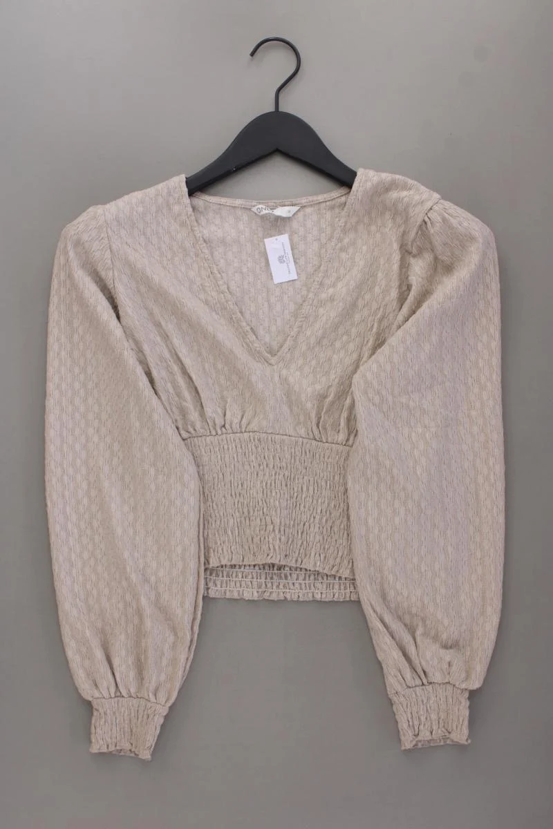 Only Langarmshirt Gr. M neuwertig creme aus Polyester