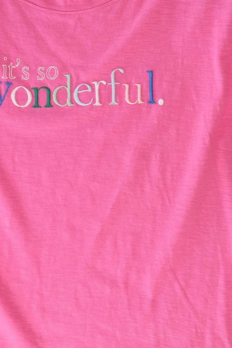 s.Oliver Printshirt Gr. 36 Kurzarm pink