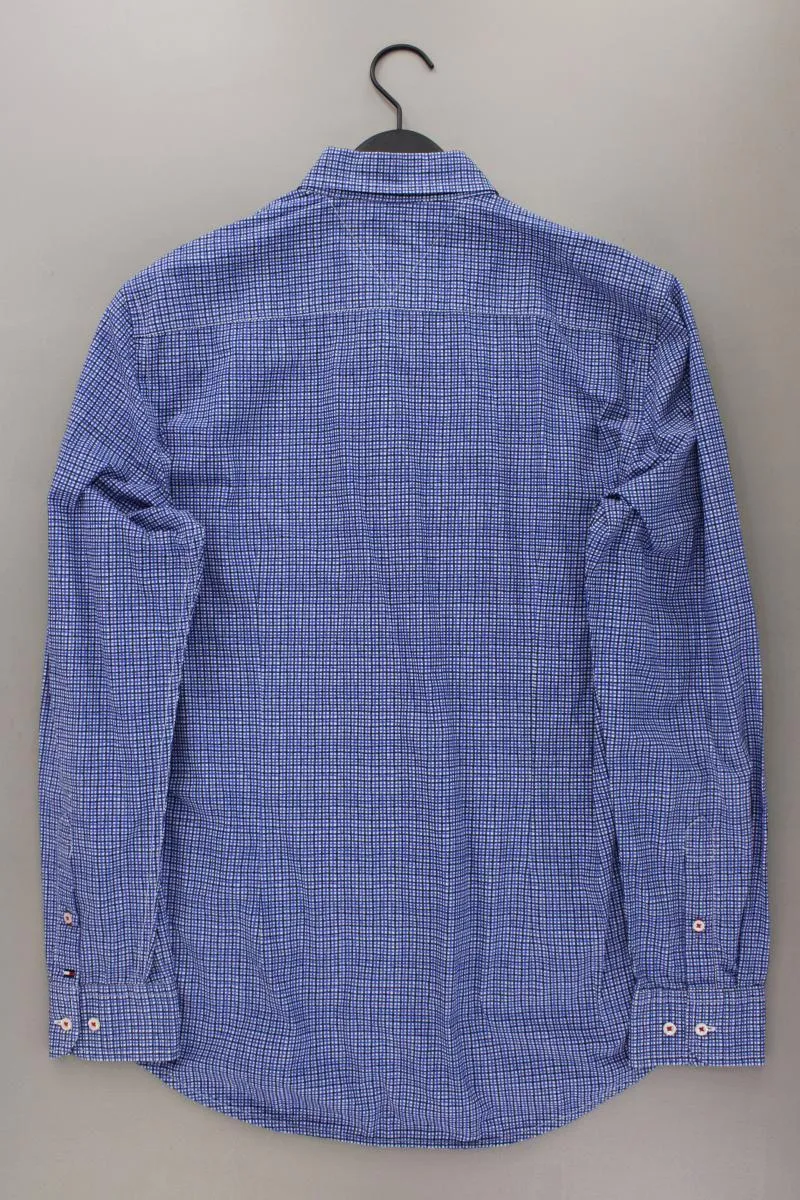 Tommy Hilfiger Langarmhemd für Herren Gr. L blau aus Baumwolle