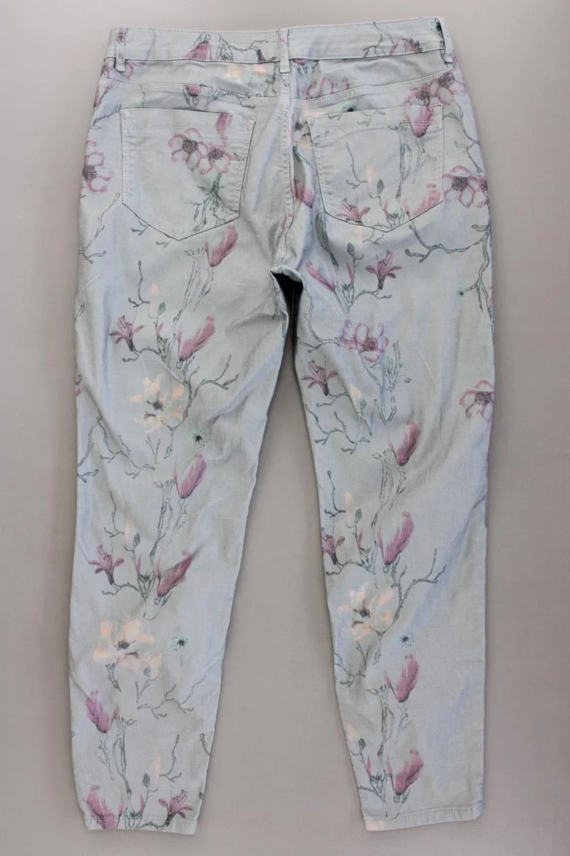 Lascana Hose Gr. 42 mit Blumenmuster mehrfarbig aus Baumwolle