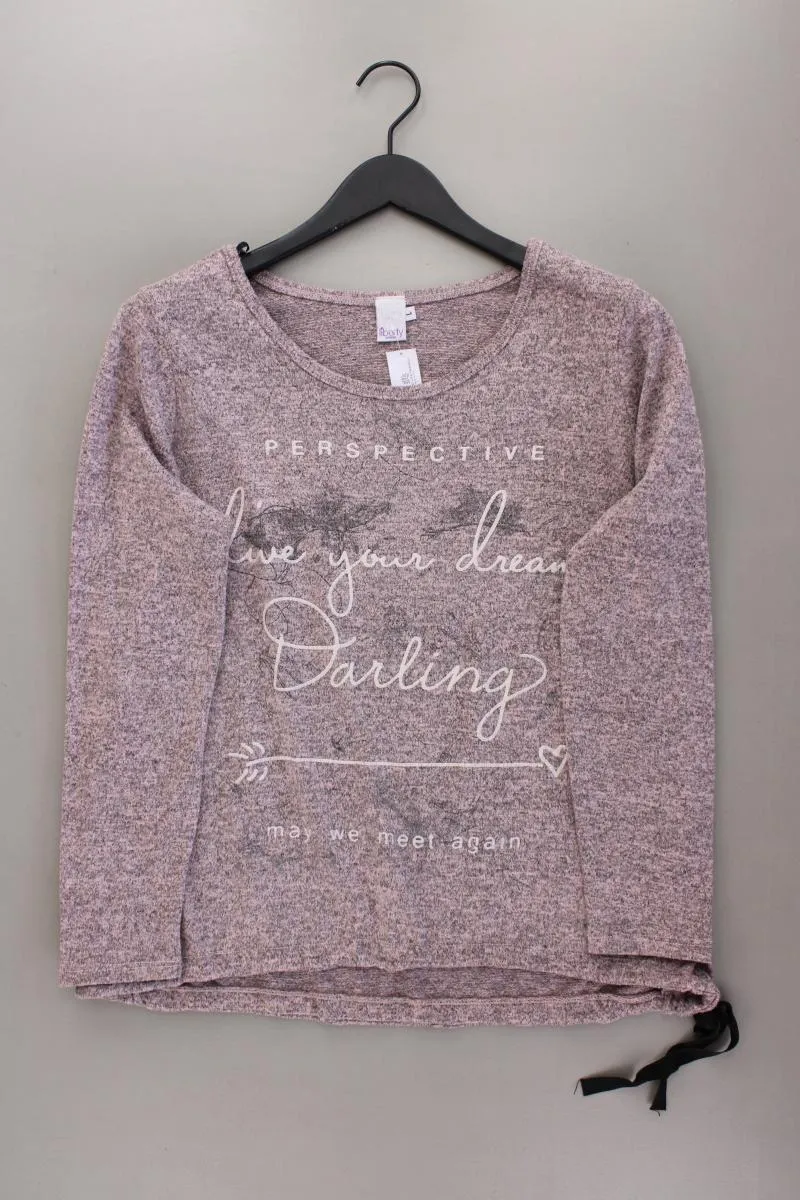 Liberty Longsleeve-Shirt Gr. L Langarm rosa aus Viskose