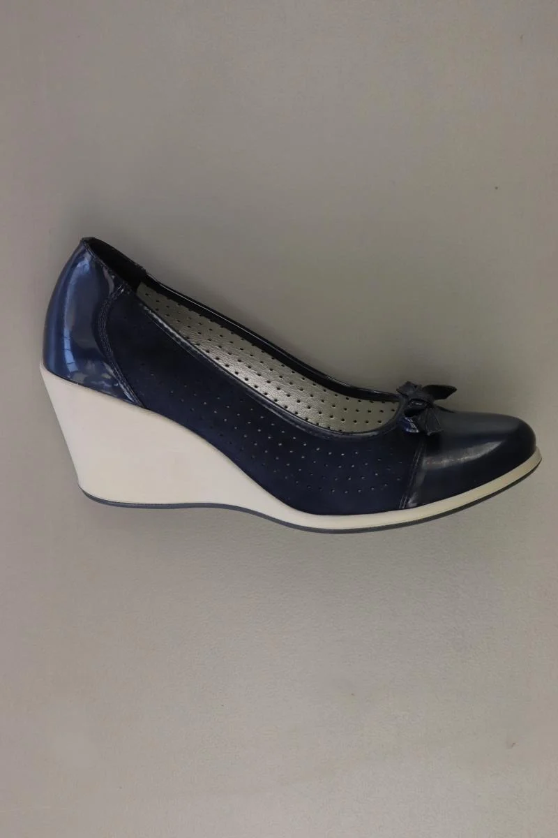 LASOCKI Pumps Gr. 38 neuwertig blau aus Leder