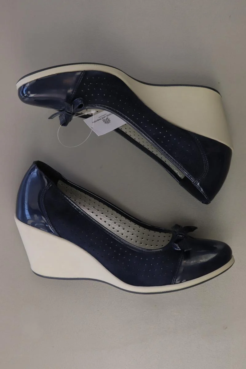 LASOCKI Pumps Gr. 38 neuwertig blau aus Leder