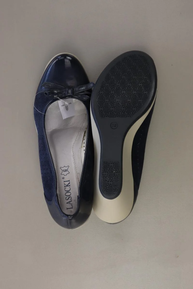 LASOCKI Pumps Gr. 38 neuwertig blau aus Leder