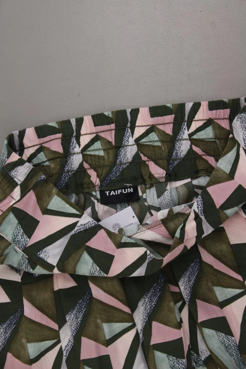 Taifun Stoffhose Gr. 48 geometrisches Muster neuwertig mehrfarbig