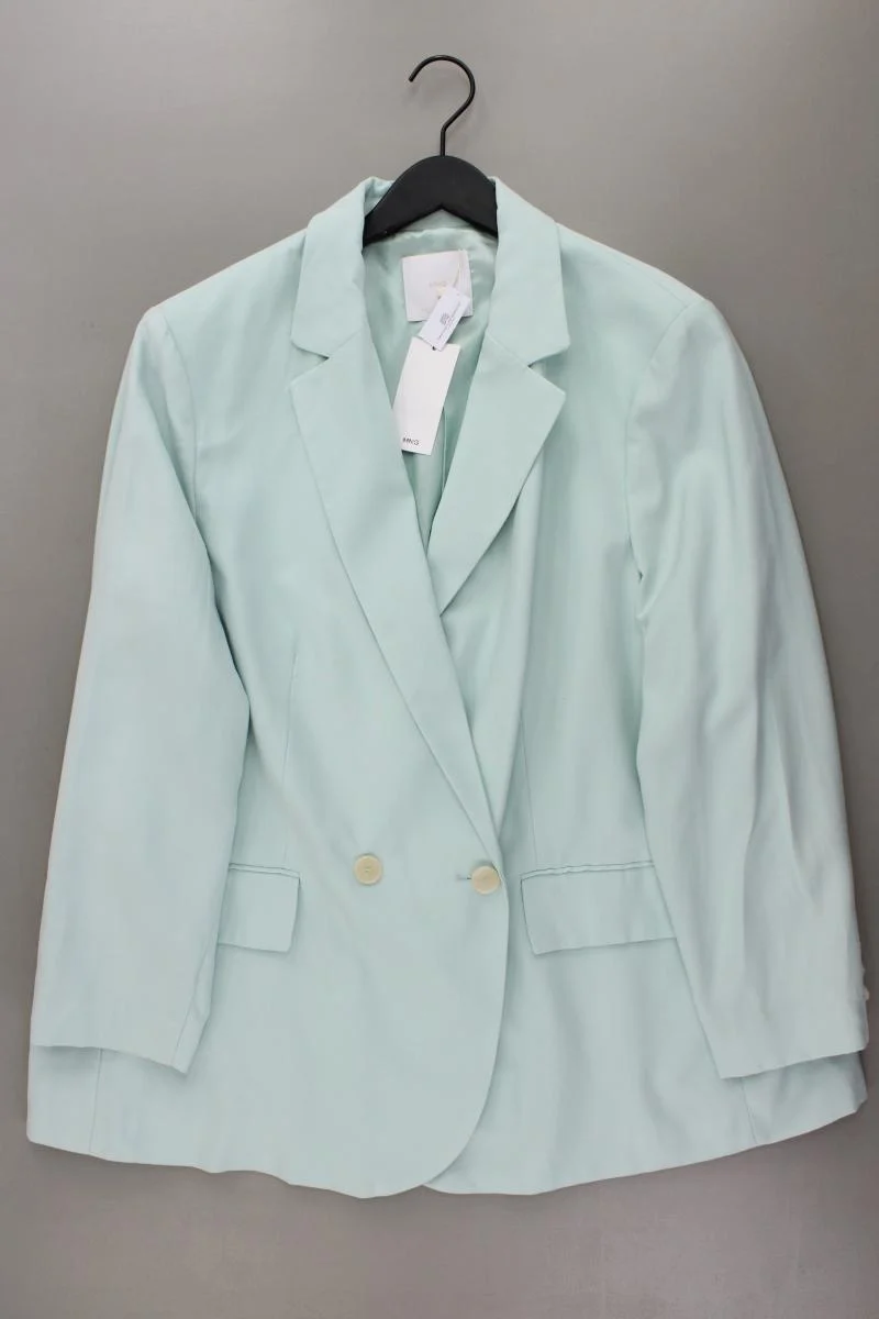 Mango Longblazer Gr. XXL neu mit Etikett blau aus Viskose