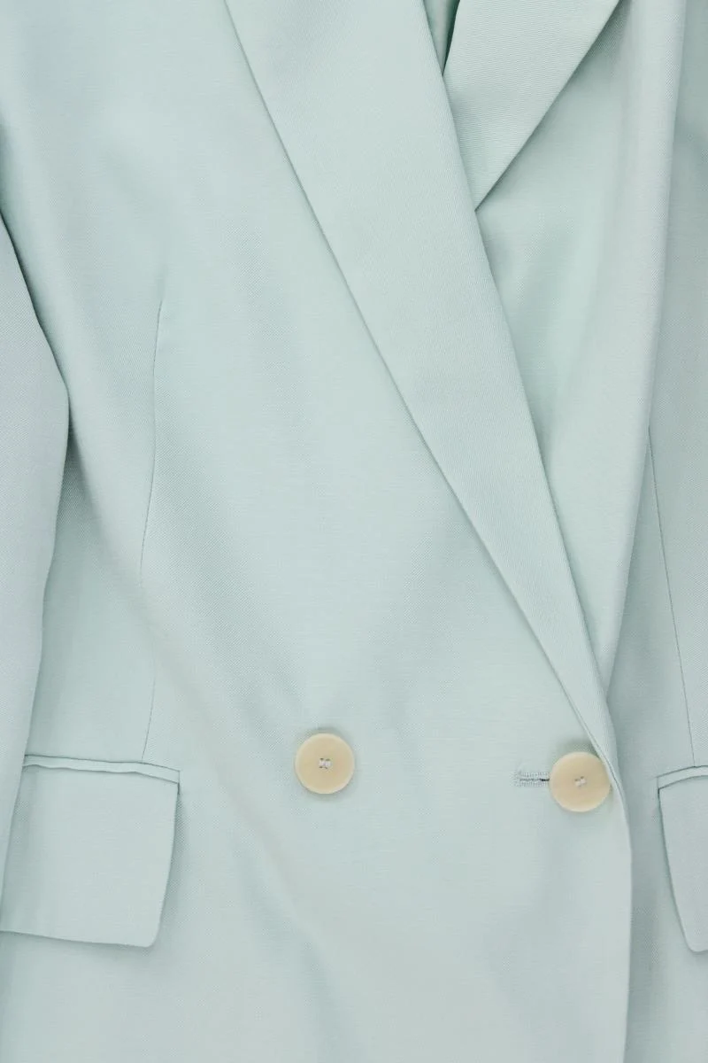 Mango Longblazer Gr. XXL neu mit Etikett blau aus Viskose