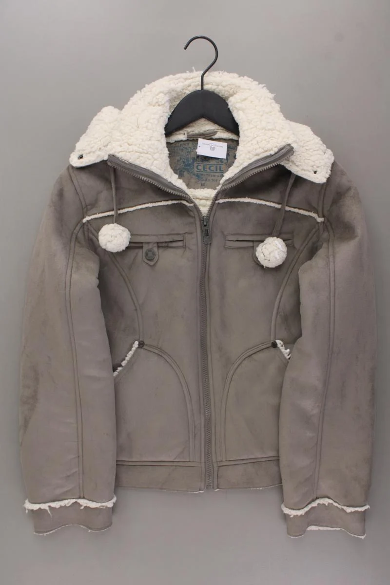 Cecil Winterjacke Gr. M grau aus Polyester