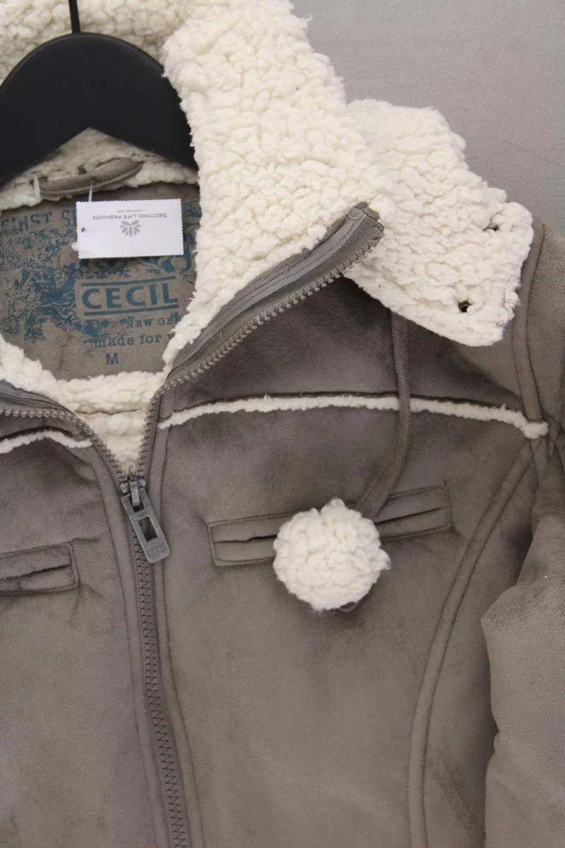 Cecil Winterjacke Gr. M grau aus Polyester