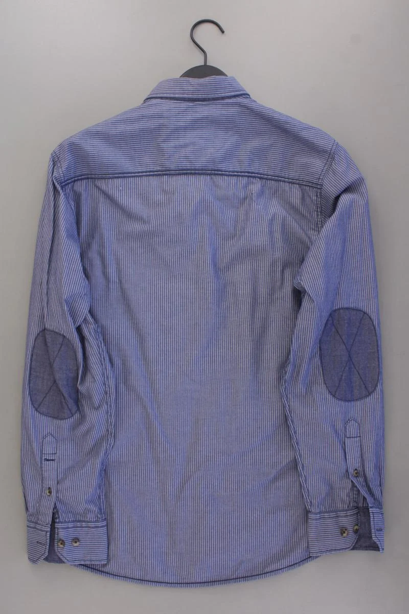 Engbers Langarmhemd für Herren Gr. Hemdgröße 39/40 gestreift blau aus Baumwolle