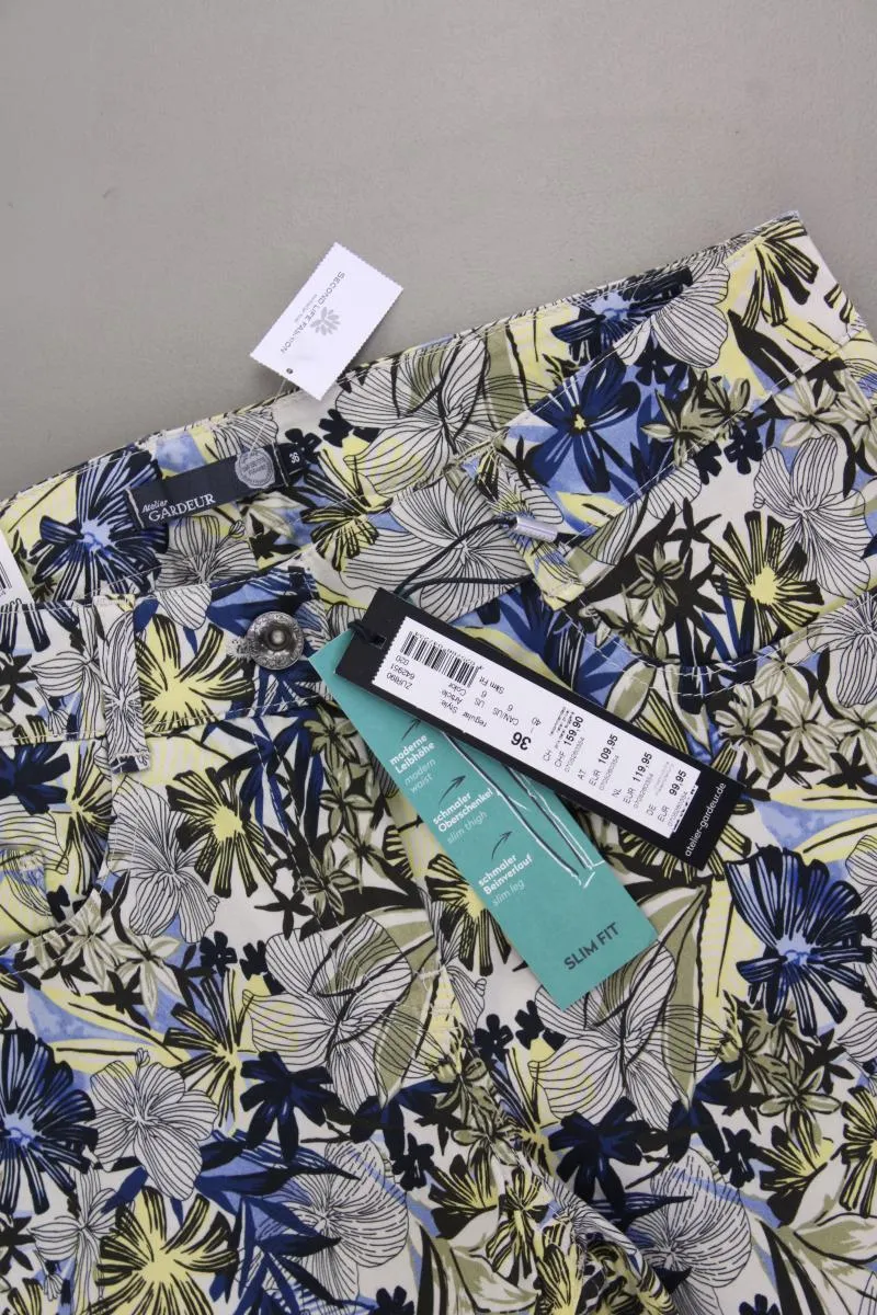 Atelier Gardeur Hose Gr. 36 mit Blumenmuster neu mit Etikett Neupreis: 99,95€!
