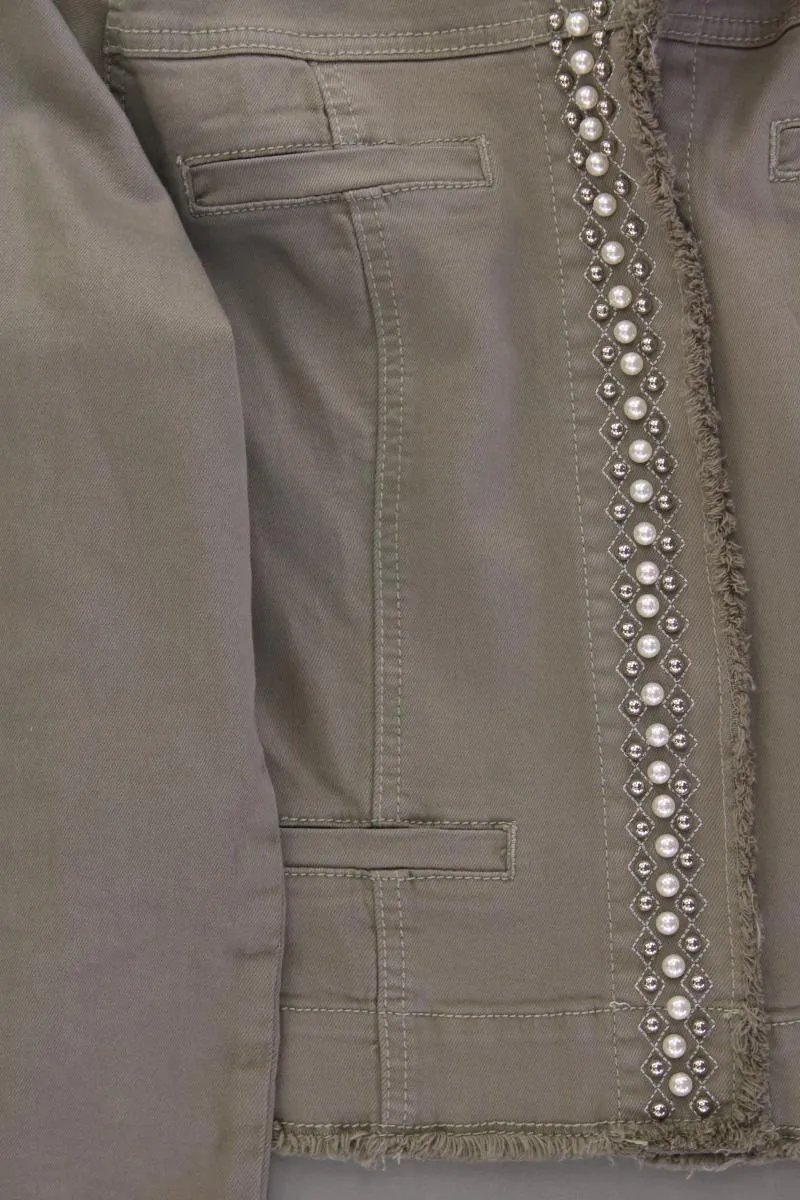 Blue Monkey Classic Jacke Gr. XL neuwertig olivgrün aus Baumwolle