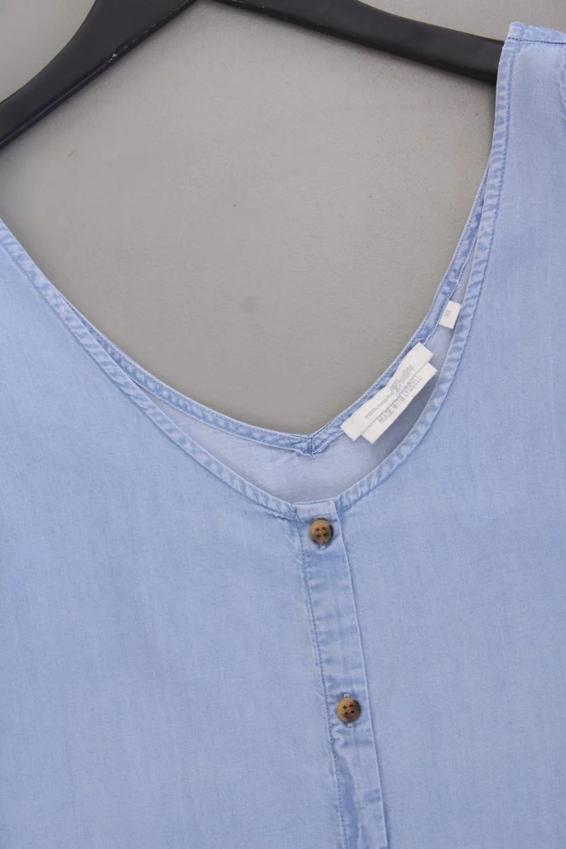 Tom Tailor (Denim) Trägertop Gr. XL blau aus Lyocell