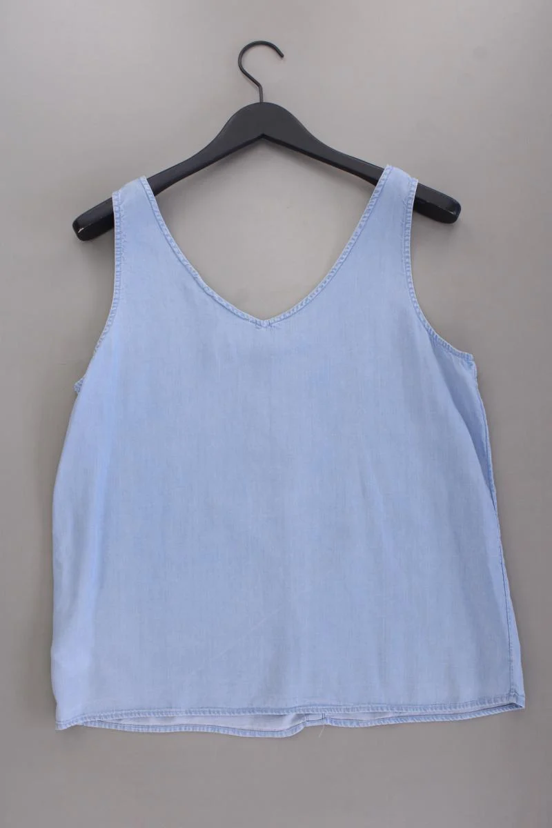 Tom Tailor (Denim) Trägertop Gr. XL blau aus Lyocell