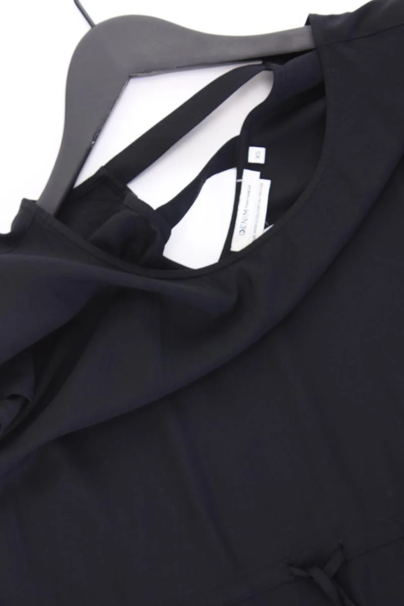 Tom Tailor (Denim) Kurzarmkleid Gr. XS schwarz aus Viskose