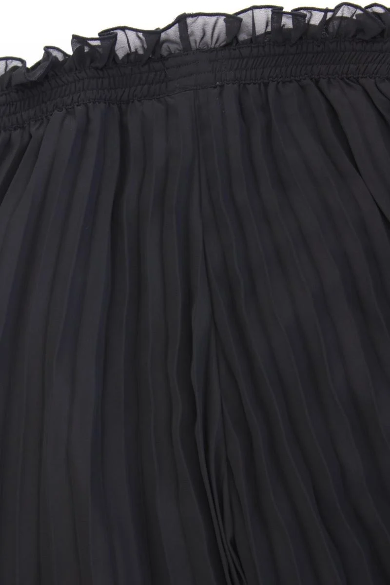 Création L. Plisséerock Gr. Kurzgröße 18 neuwertig schwarz aus Polyester