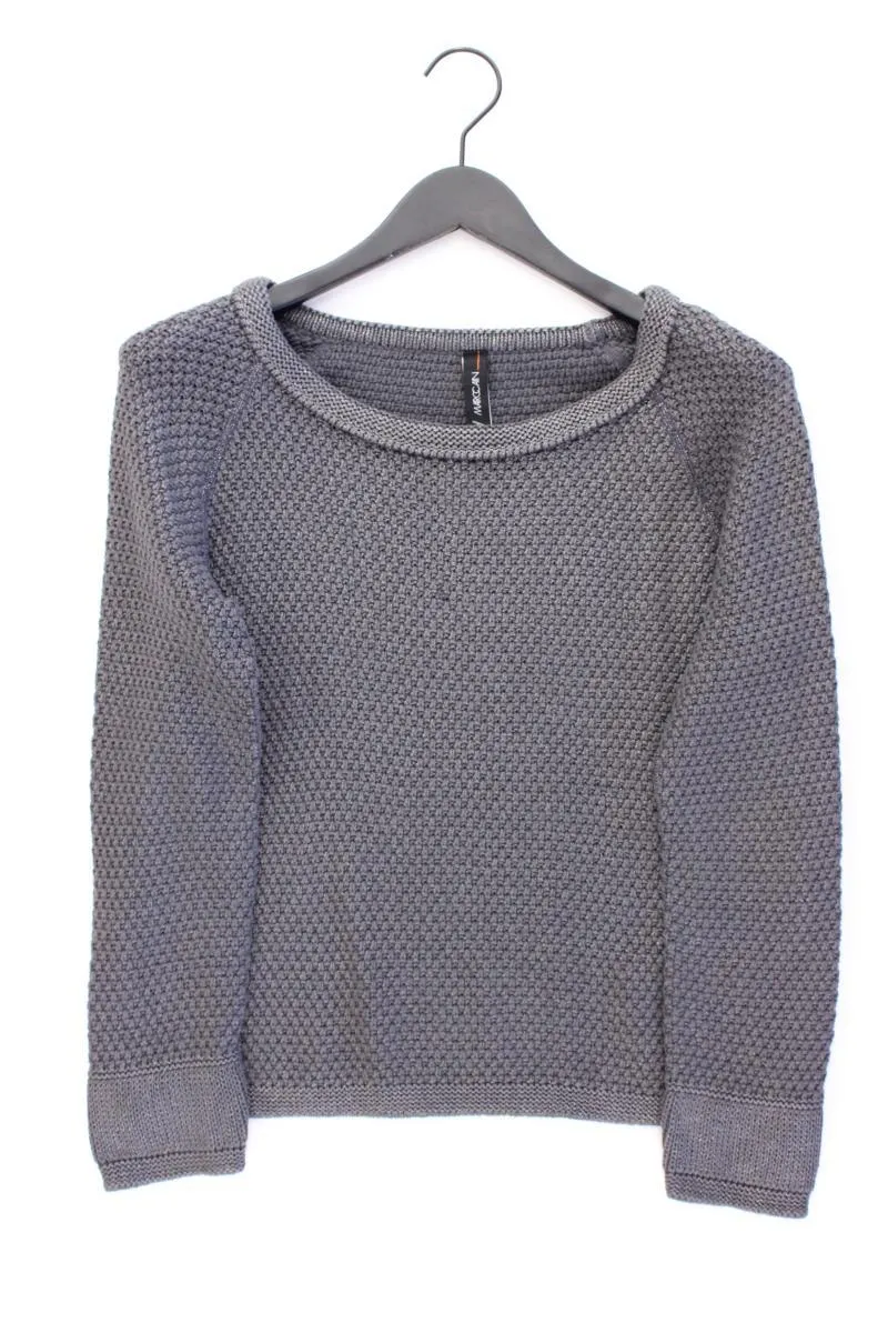 Marc Cain Feinstrickpullover Gr. 36 grau aus Baumwolle