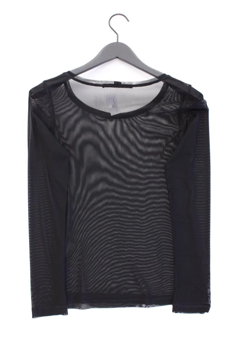Beate Heymann Netzshirt Gr. 36 Langarm schwarz aus Polyamid