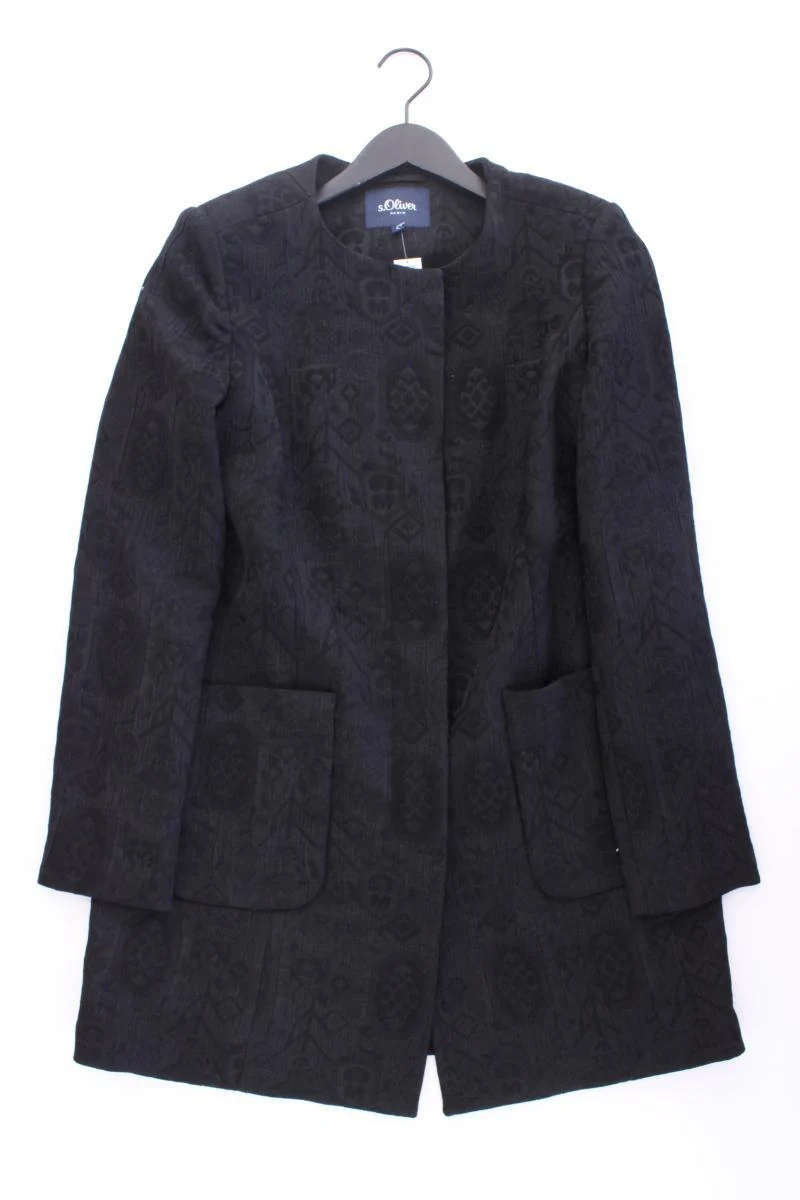 s.Oliver Slim Mantel Gr. L schwarz aus Polyester