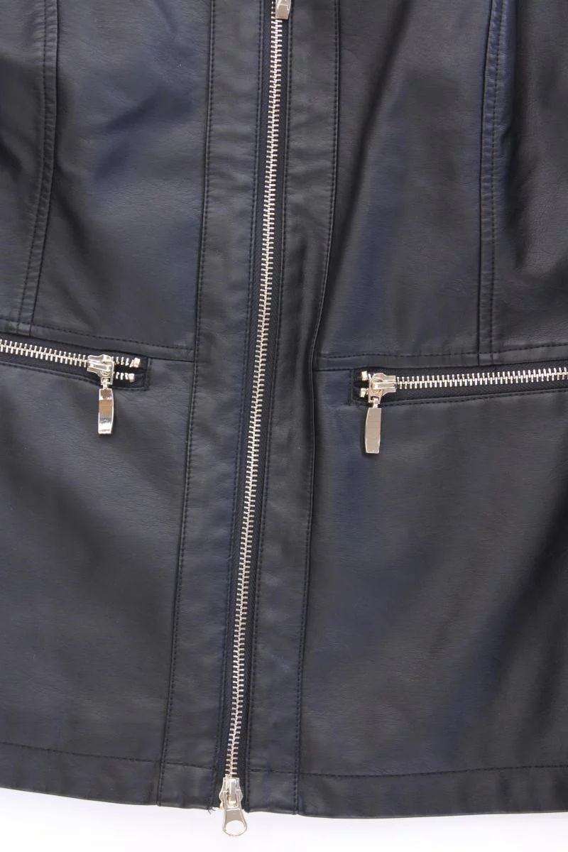 VA Milano Kunstlederjacke Gr. 44 schwarz aus Viskose