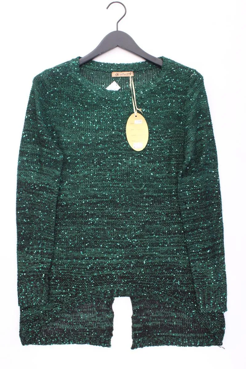 Grobstrickpullover Gr. M neu mit Etikett Neupreis: 29,9€! mit Pailletten grün