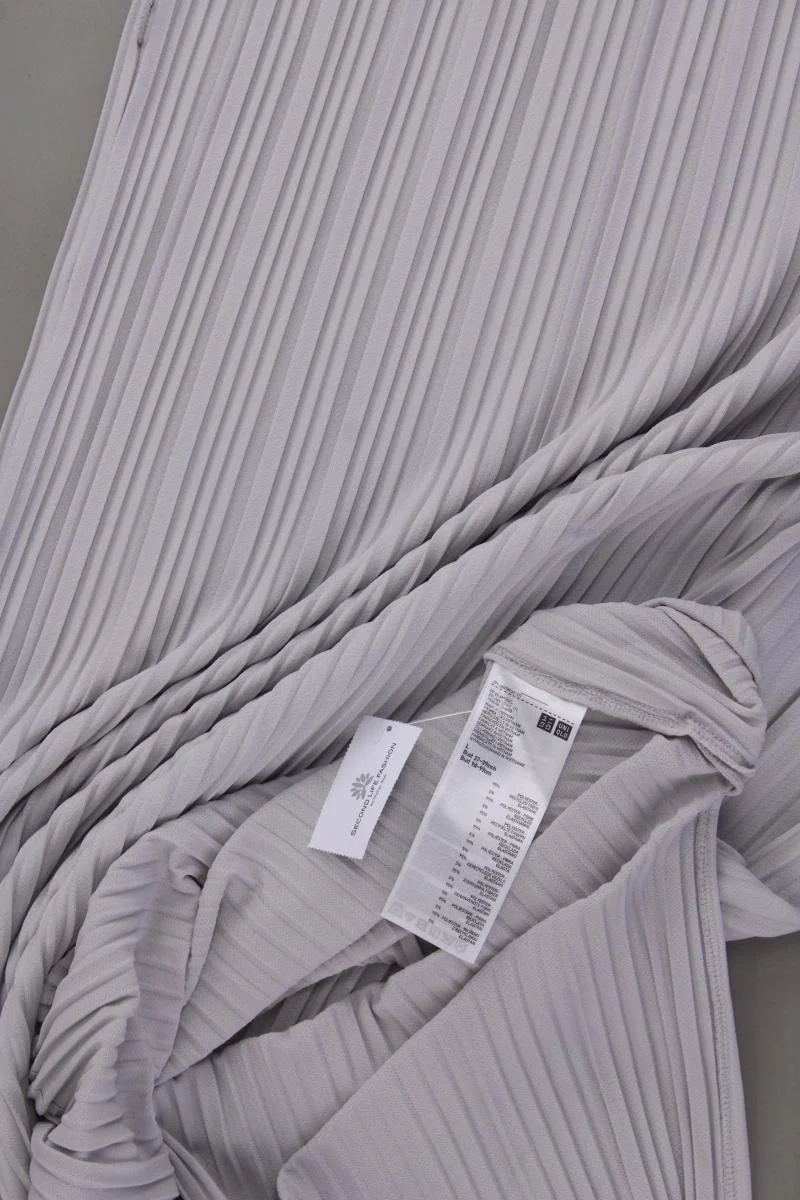 Uniqlo Midikleid Gr. L Ärmellos grau aus Polyester