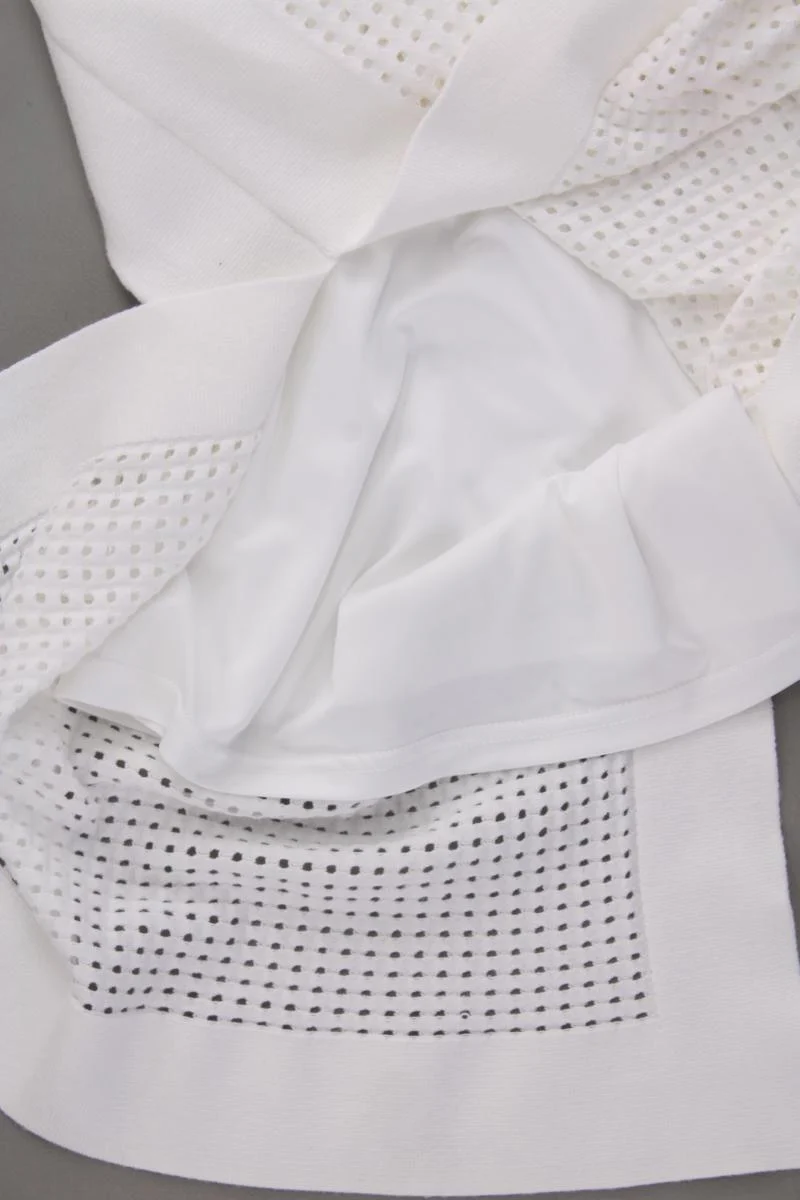 s.Oliver Kurzarmkleid Gr. 36 creme aus Polyester