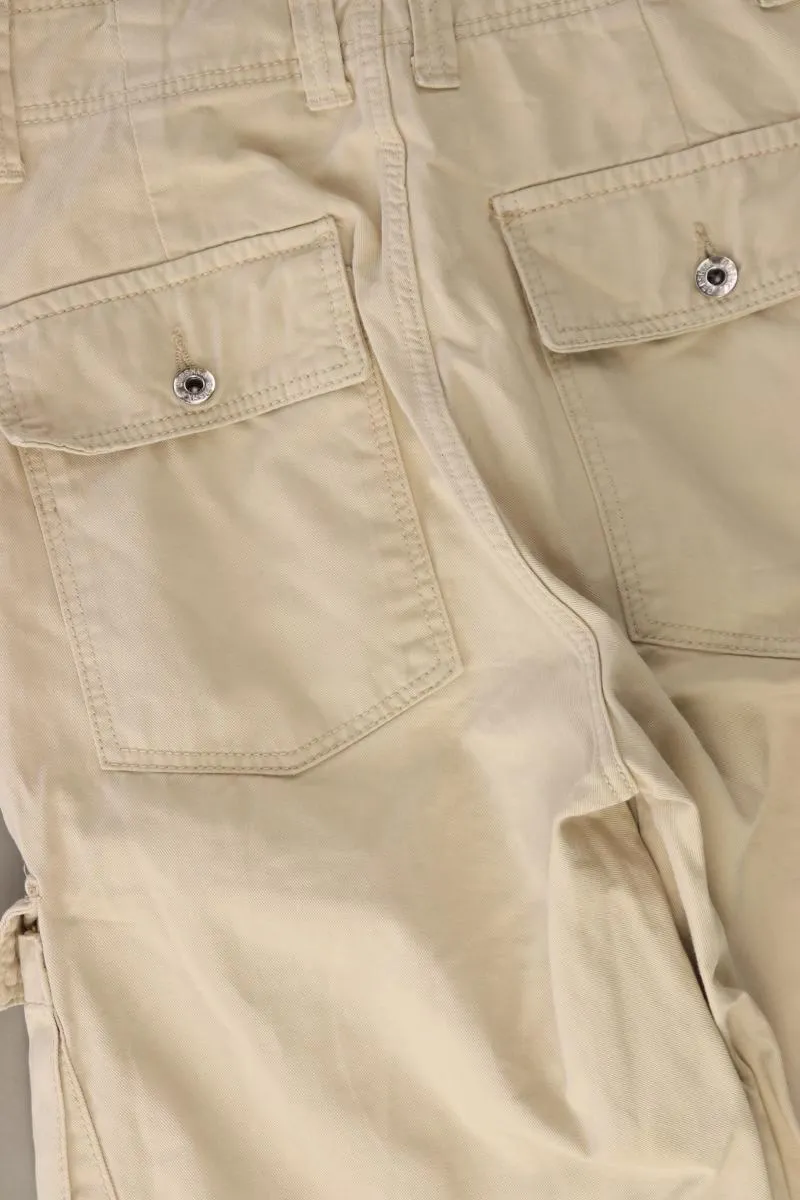 Bershka Cargohose Gr. 32 creme aus Baumwolle