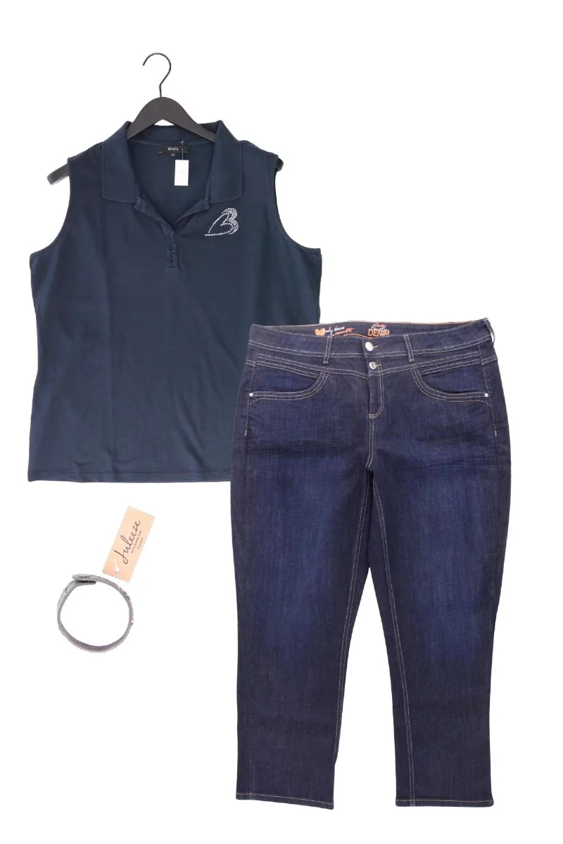 Second Hand Outfit Größe XXL mit Bonita Polotop in Gr. XXL und Armband