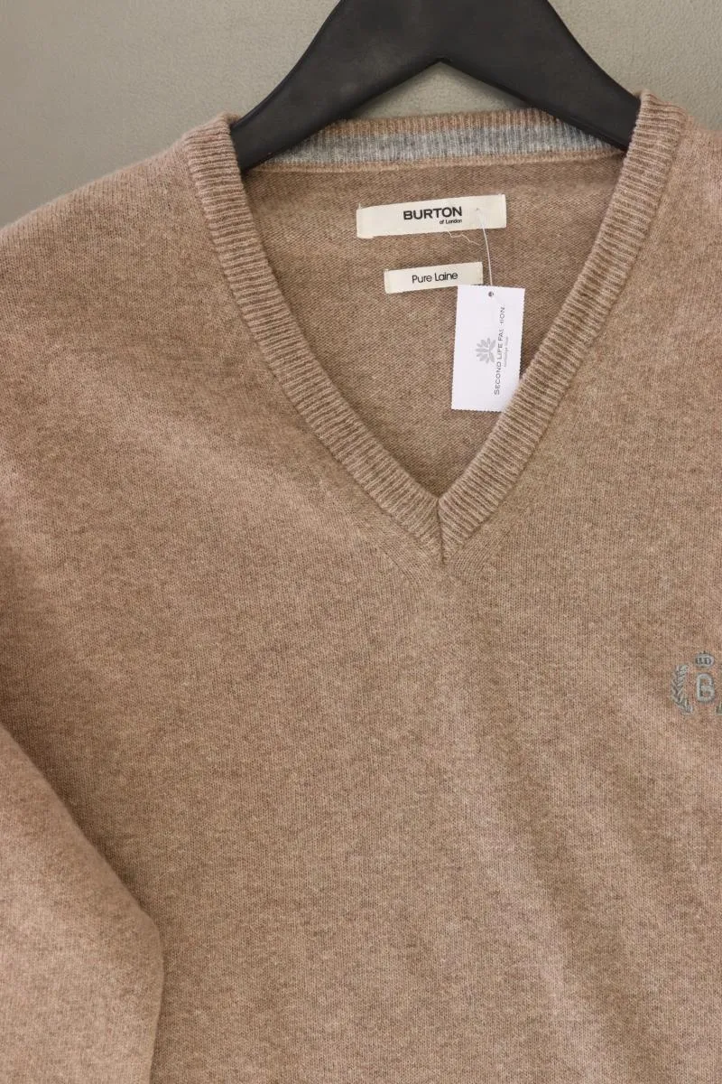 Burton of London Wollpullover für Herren Gr. L neuwertig braun