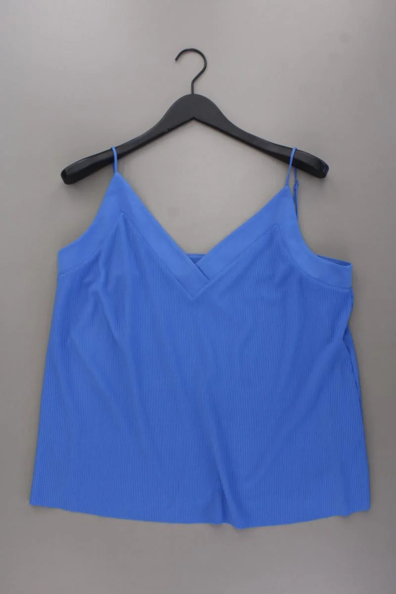 s.Oliver Spaghetti-Top Gr. 46 neuwertig blau aus Polyester